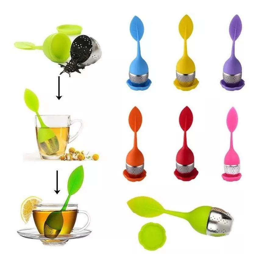 Infusor Diseño de Hojas en Silicona