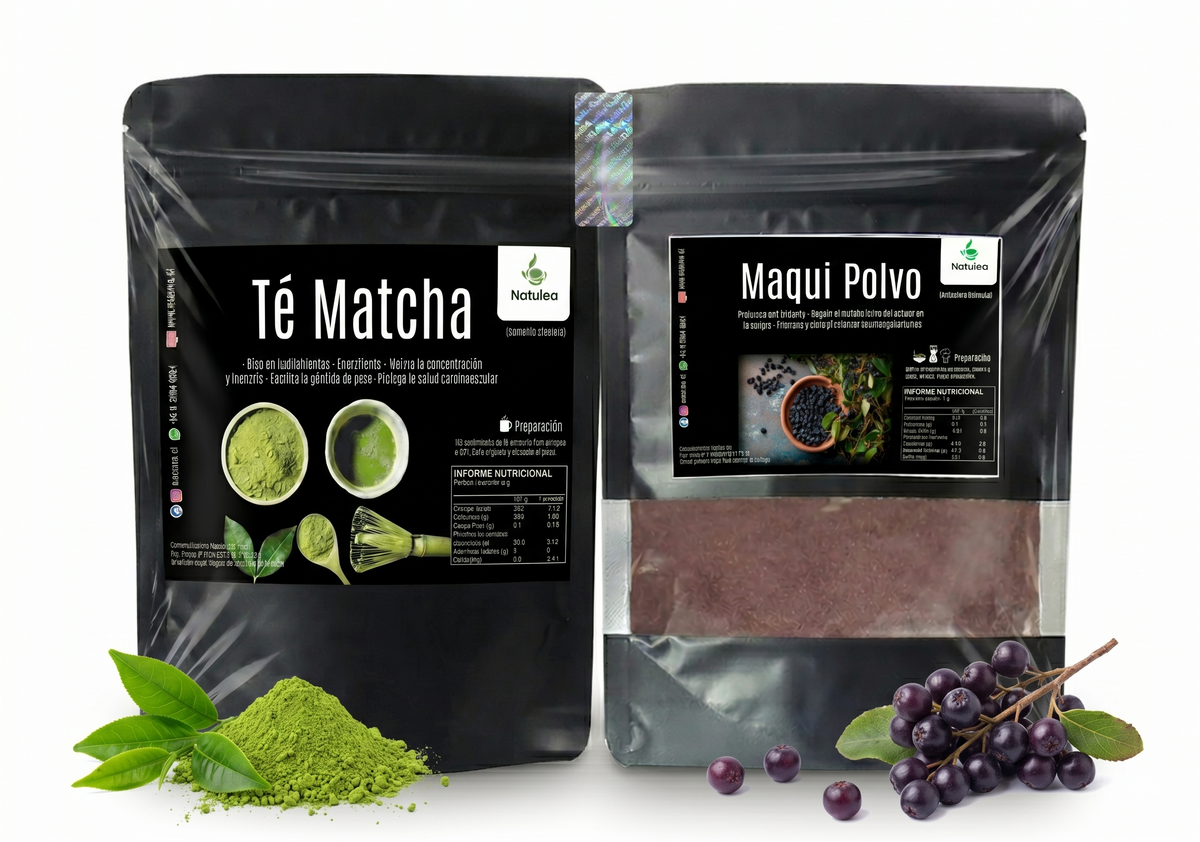 Pack Antiox  Matcha + Maqui en polvo