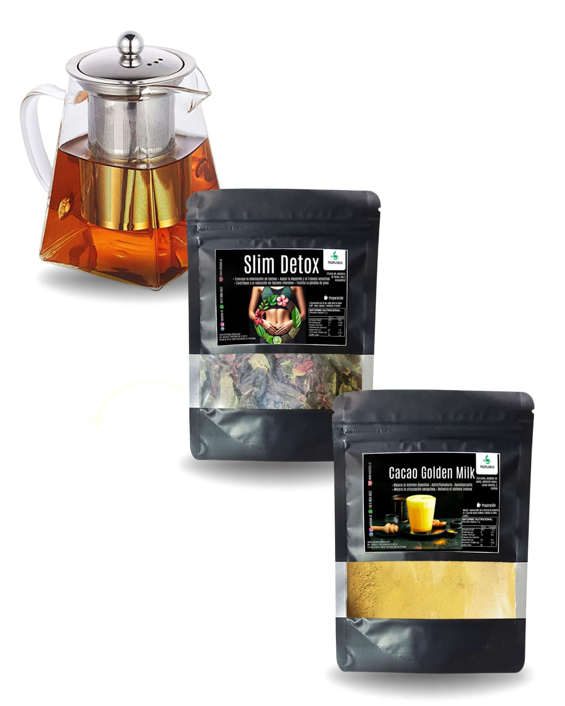 Pack Detox + Leche Dorada | Antiinflamatorio y Quemador de Grasa